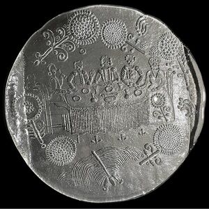 Vintage 1970s Kosta Boda Dalom Clear Glass Platter - Designed by Goran Warff